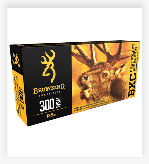 Browning BXC 185 GR Controlled Expansion Terminal Tip 300 Win Short Magnum Ammo