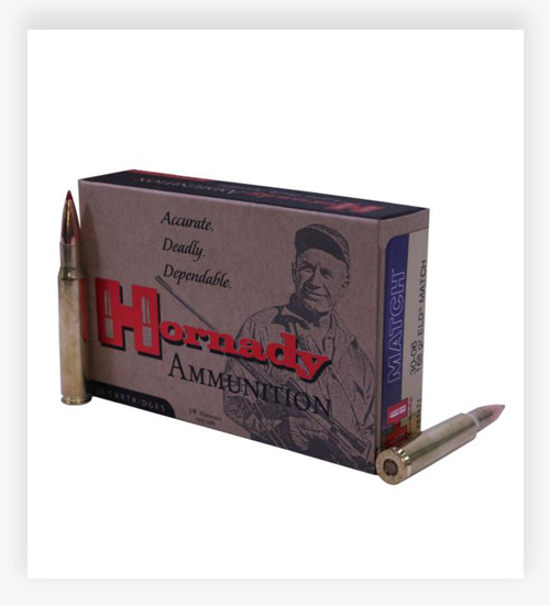 Hornady Vintage Match .30-06 Springfield 168 Grain Extremely Low Drag Match 7.62x54r Ammo