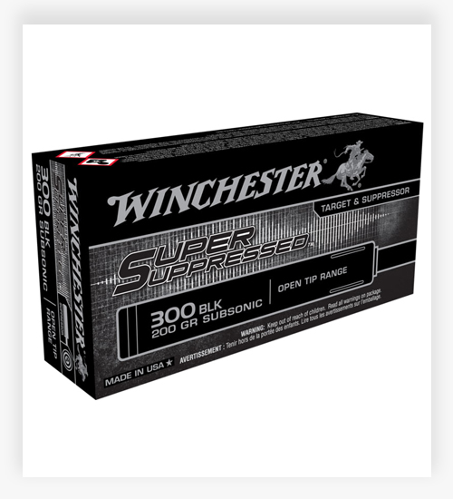 Winchester SUPER SUPPRESSED 200 GR Full Metal Jacket 300 Blackout Ammo