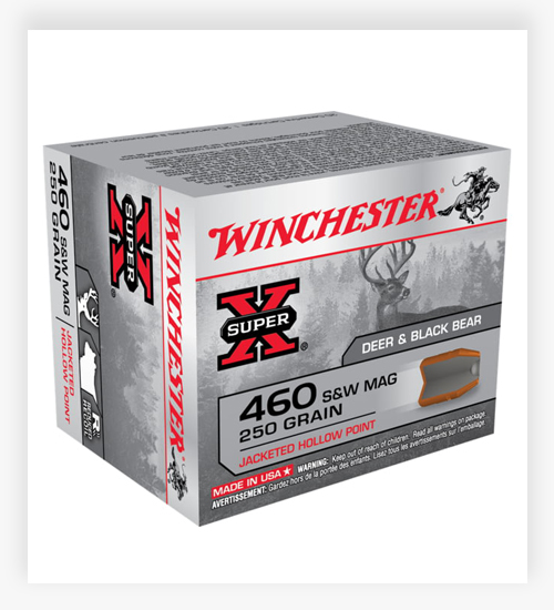 Winchester SUPER-X HANDGUN 250 GR JHP 460 S&W Ammo