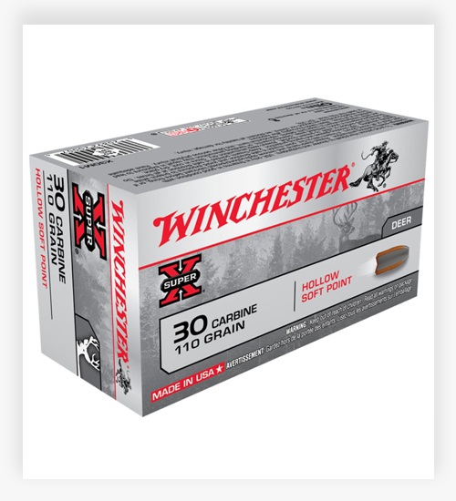 Winchester SUPER-X RIFLE .30 Carbine 110 GR Hollow Soft Point 30 Carbine Ammo