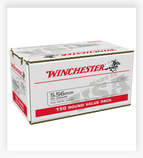 Winchester USA RIFLE 5.56x45mm NATO 55 GR Full Metal Jacket Ammo