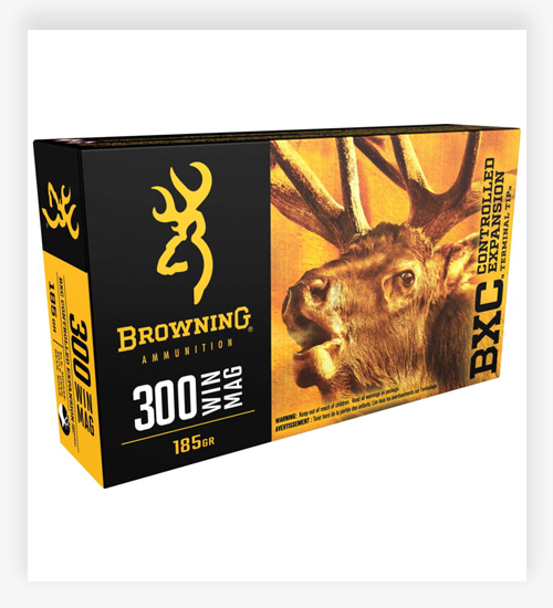 Browning BXC .300 Winchester Magnum 185 GR Controlled Expansion Terminal Tip Ammo