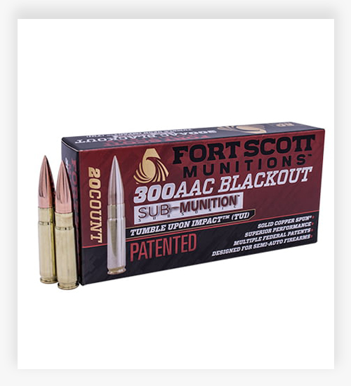 Fort Scott Munitions 300AAC BLACKOUT 190 Grain Ammo