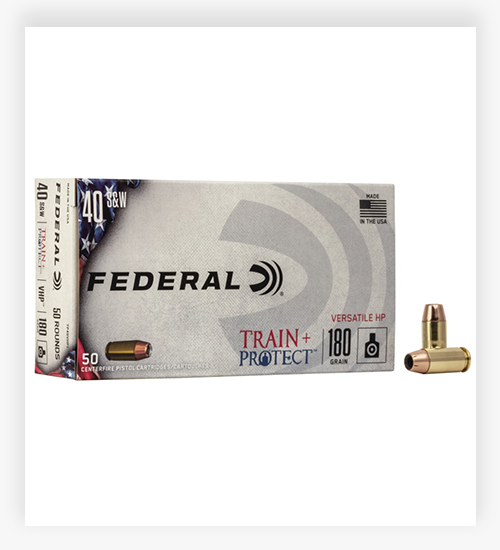 Federal Train + Protect 180 GR JHP 40 S&W Ammo