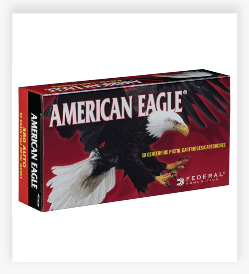 Federal Premium American Eagle .380 ACP 75 GR Lead-Free Ball Ammo