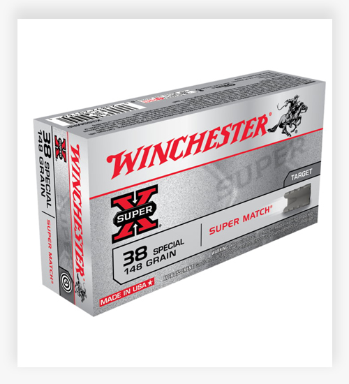 Winchester SUPER-X HANDGUN 148 GR Lead Wadcutter 38 Special Ammo
