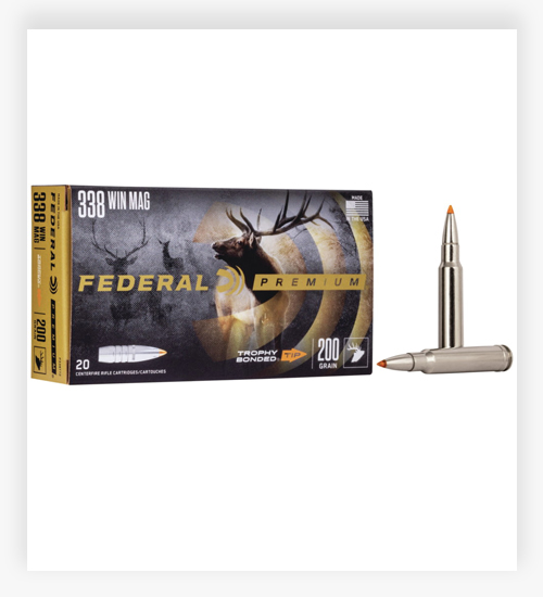 Federal Premium VITAL-SHOK .338 Winchester Magnum 200 GR Trophy Bonded Tip Ammo