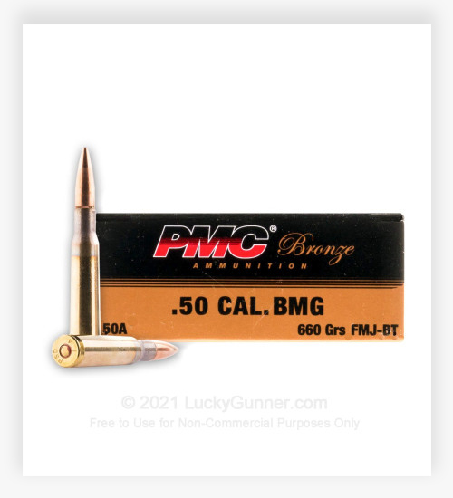 PMC 50 Cal Ammo BMG 660 Grain FMJBT