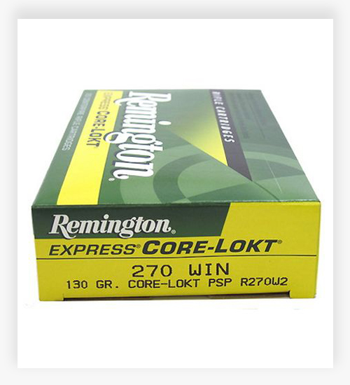 Remington Core-Lokt .270 Winchester 130 Grain Core-Lokt Pointed Soft Point Ammo