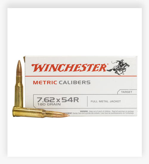 Winchester 7.62X54R 180 GR FMJ Ammo