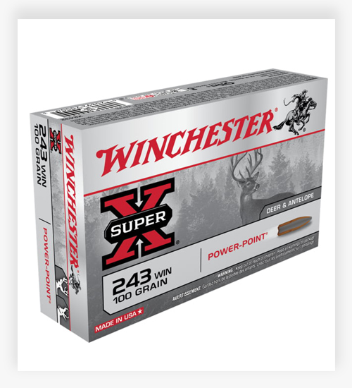 Winchester SUPER-X RIFLE .243 Winchester 100 GR Power-Point Ammo