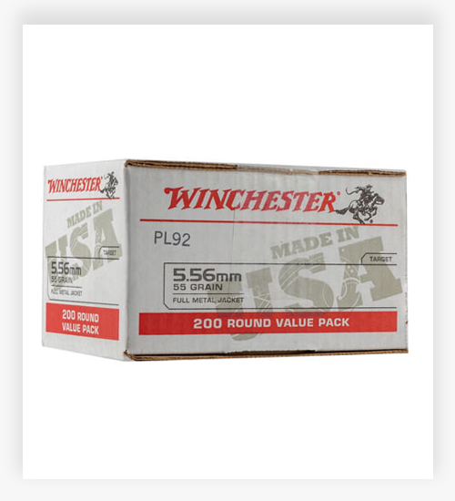 Winchester USA 5.56 NATO 55 Gr Full Metal Jacket Ammo