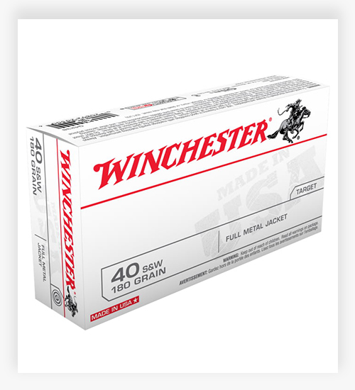 Winchester USA HANDGUN 180 GR FMJ 40 S&W Ammo