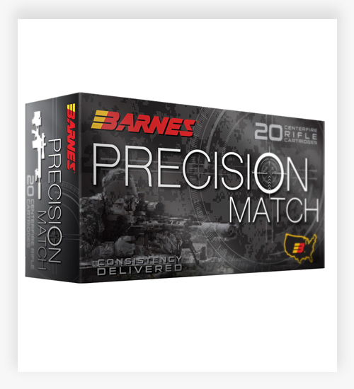 Barnes Precision Match 6.5mm Grendel 120 GR Match Burner Open Tip Match Ammo