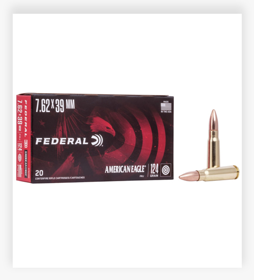 Federal Premium FULL METAL JACKET 7.62x39mm 124 GR Full Metal Jacket Ammo