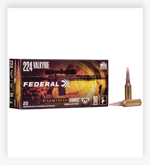 Federal Fusion 90 GR Fusion Soft Point .224 Valkyrie Ammo