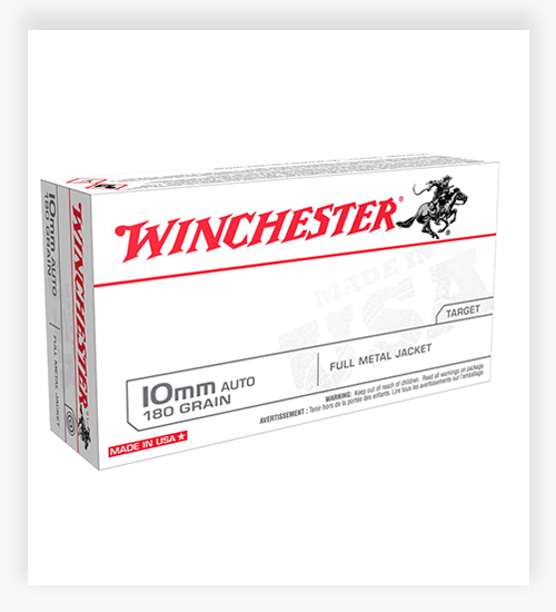 Winchester 10mm Ammo 180 grain Full Metal Jacket