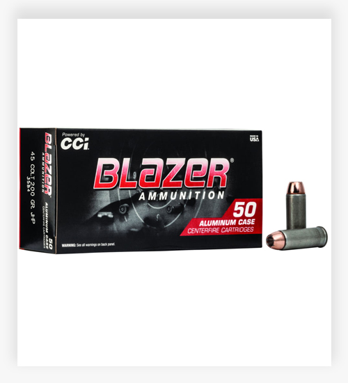CCI Ammunition Blazer Aluminum 200 GR JHP 45 Long Colt Ammo