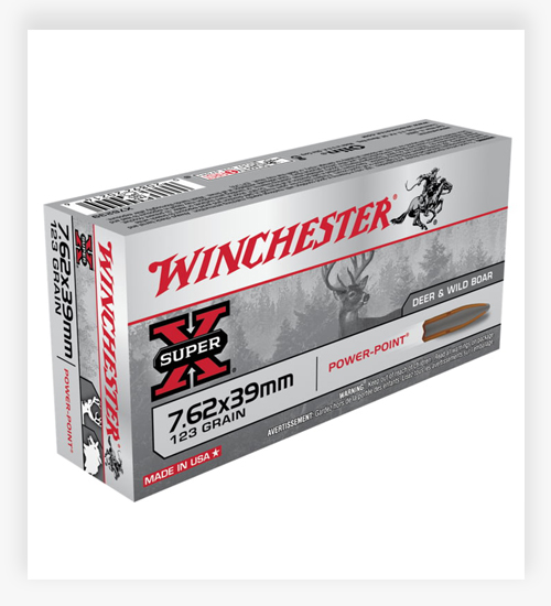 Winchester SUPER-X RIFLE 7.62x39mm 123 GR Power-Point Ammo