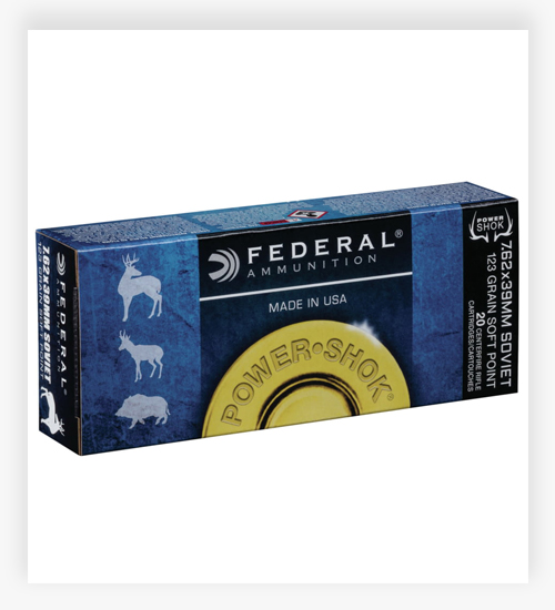 Federal Premium Power-Shok 7.62x39mm 123 GR Jacketed Soft Point Ammo