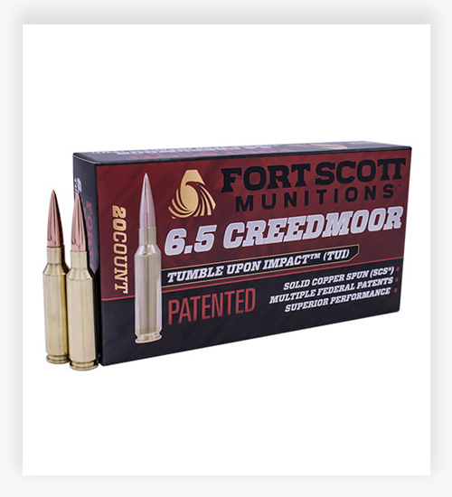 Fort Scott Munitions 6.5 Creedmoor 123 Grain Ammo
