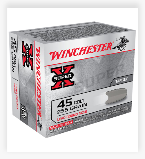 Winchester SUPER-X HANDGUN 255 GR Lead Round Nose 45 Long Colt Ammo