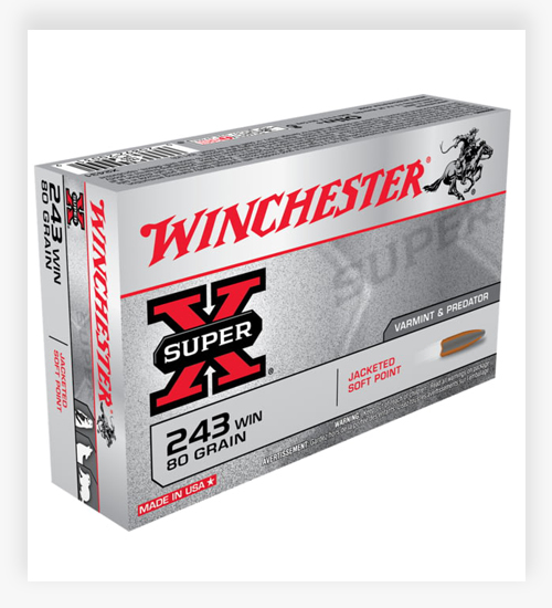 Winchester SUPER-X RIFLE .243 Winchester 80 GR JSP 243 WSSM Ammo