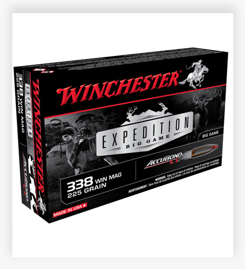 Winchester Expedition Big Game 225 Gr AccuBond CT 338 Win Mag Ammo