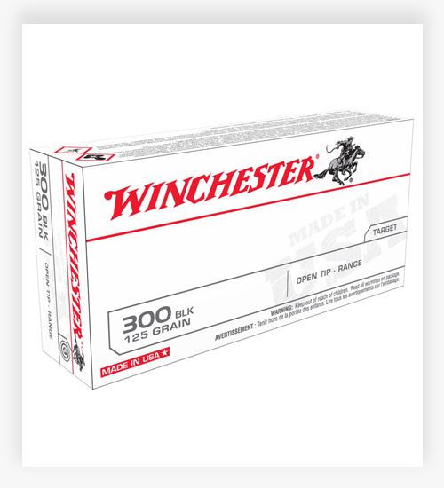 Winchester USA RIFLE .300 AAC Blackout 125 GR Full Metal Jacket Ammo