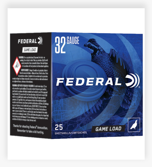 Federal Game Load Upland 2.5" 11/16 Oz 32 Gauge Ammo