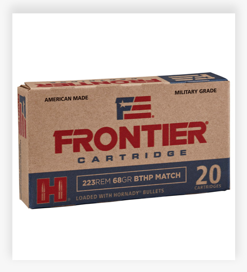 Hornady Frontier .223 Remington 68 Grain Boat-Tail Hollow Point 223 Ammo
