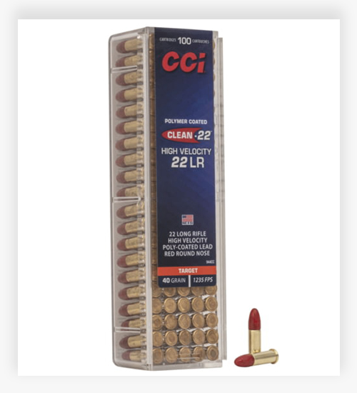CCI Ammunition Clean-22 .22 Long Rifle 40 GR Lead Round Nose 22 LR Ammo