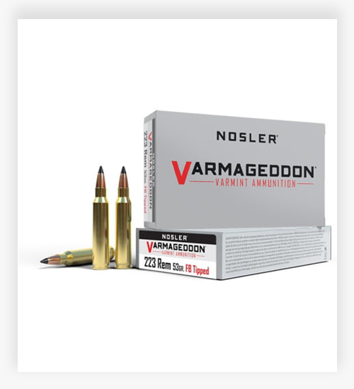 Nosler Varmageddon .223 Remington 53 Grain Flat Base Tipped 223 Ammo
