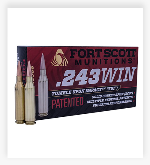 Fort Scott Munitions 243 WINCHESTER 80 Grain 243 Ammo 