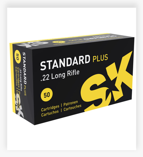 SK Standard Plus .22 Long Rifle 40 GR Lead Round Nose 22 LR Ammo