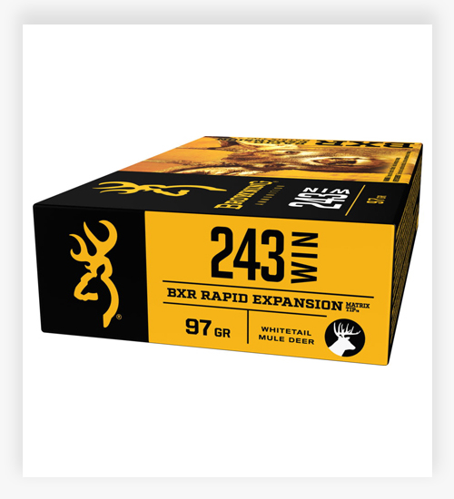 Browning BXR .243 Winchester 97 Grain Rapid Expansion Matrix Tip 243 Ammo 