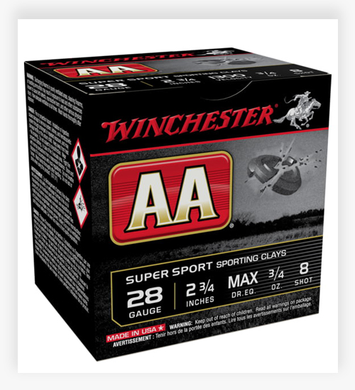 Winchester AA 28 Gauge 2 3/4in 3/4 oz 28 Gauge Ammo