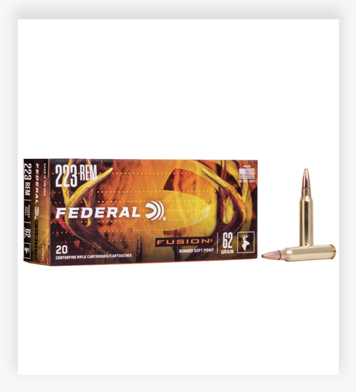 Federal Premium FUSION .223 Remington 62 GR Fusion Soft Point 223 Ammo