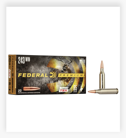 Federal Premium BARNES TSX .243 Winchester 85 GR Barnes Triple-Shock X 243 Ammo 