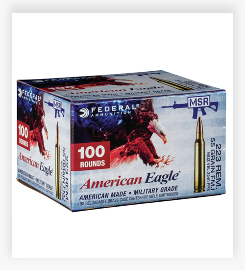 Federal Premium American Eagle Rifle .223 Remington 55 Grain Full Metal Jacket 223 Ammo