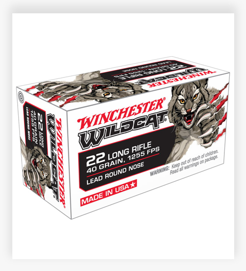 Winchester WILDCAT .22 Long Rifle 40 GR Lead Round Nose 22 LR Ammo
