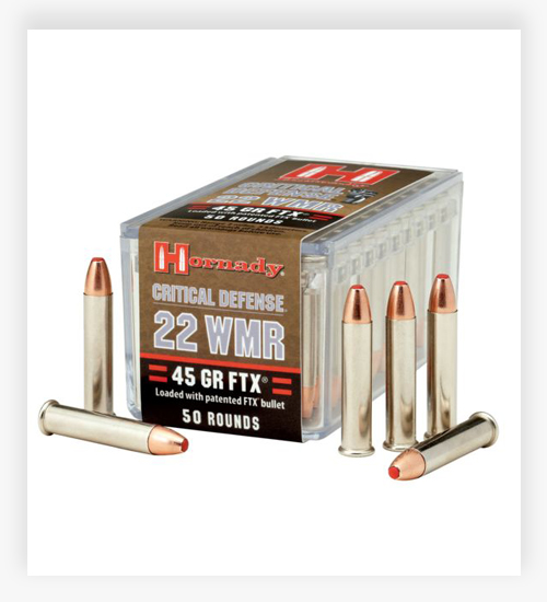 Hornady Critical Defense .22 Winchester Magnum Rimfire 45 Grain Flex Tip eXpanding 22 WMR Ammo