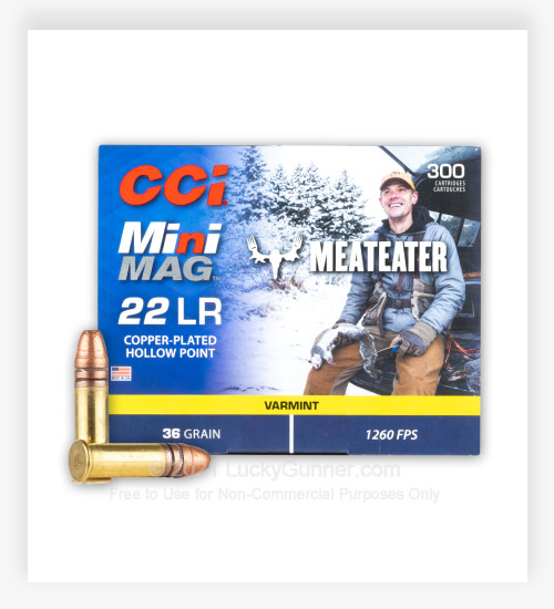 CCI Mini-Mag MeatEater 22 LR Ammo 36 Grain CPHP