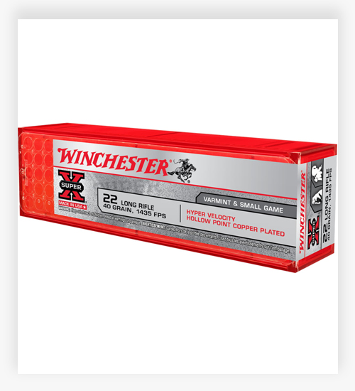 Winchester HYPER SPEED .22 Long Rifle 40 GR Copper Plated Hollow Point 22 LR Ammo