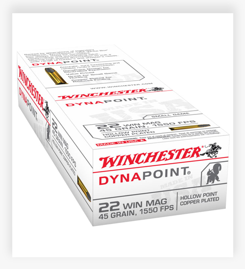 Winchester DYNAPOINT .22 Winchester Magnum Rimfire 45 GR CPHP 22 WMR Ammo