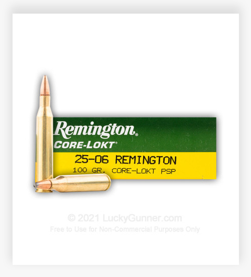 Remington Core-Lokt 25-06 Rem Ammo 100 Grain PSP