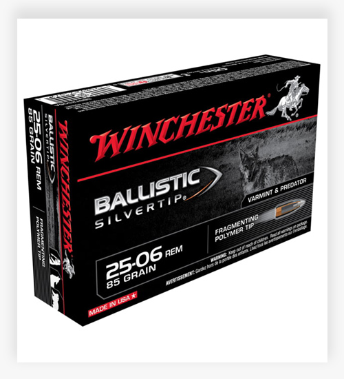 Winchester BALLISTIC SILVERTIP .25-06 Remington Ammo 85 Grain FPT