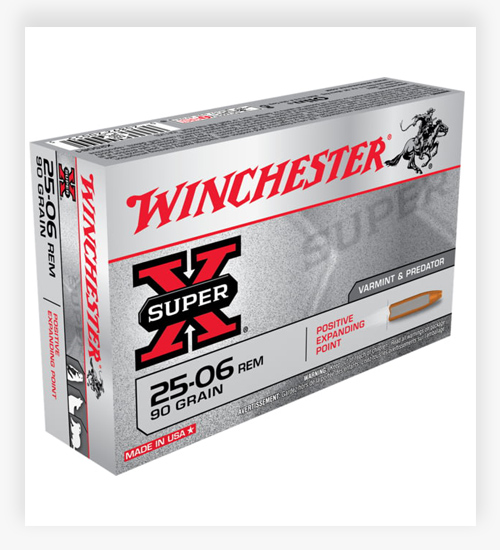 Winchester SUPER-X RIFLE .25-06 Remington Ammo 90 Grain PEP