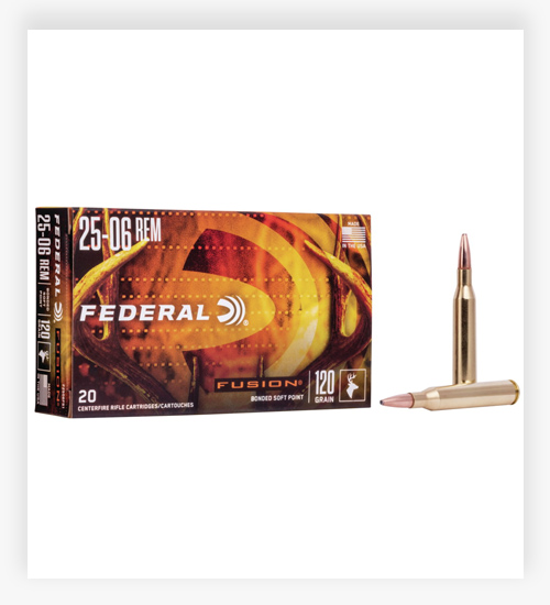 Federal Premium FUSION .25-06 Remington Ammo 120 Grain Fusion Soft Point